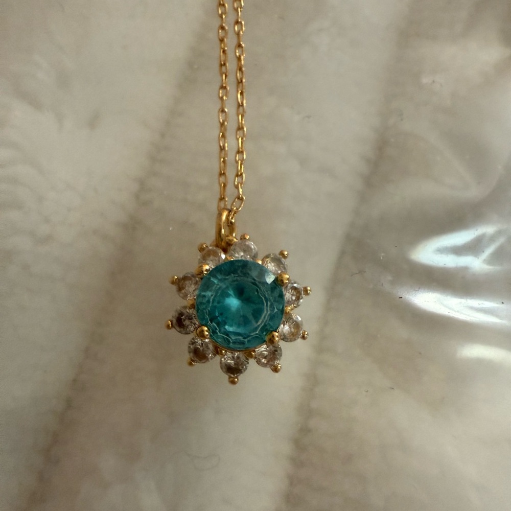kate spade Gold and Blue Celestial Necklace